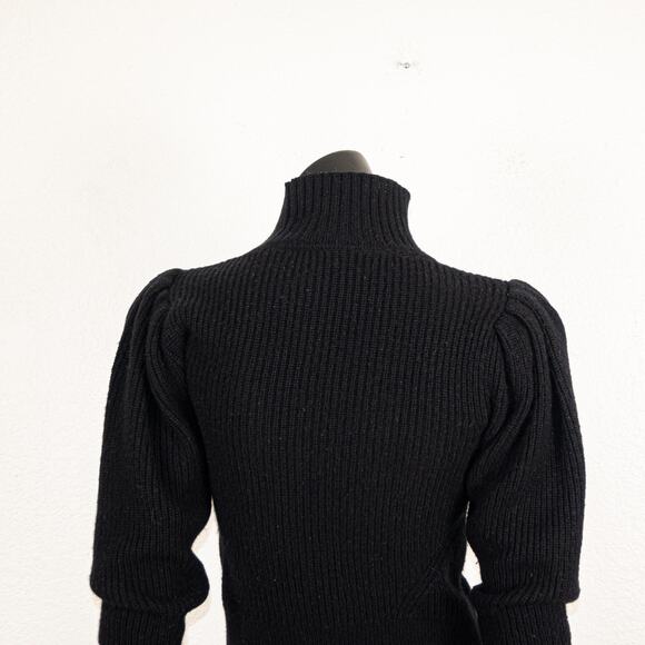 FRAME Women's Wool & Cashmere Puff Sleeve Turtleneck Sweater sz Small - Picture 9 of 10
